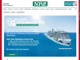 Kanaren und Madeira Kreuzfahrt Gewinnspiel, NRZ Gewinnspiel