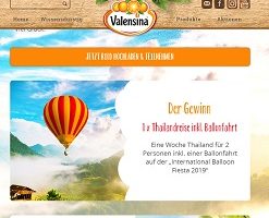 Valensina Wolke 7 Gewinnspiel, Valensina Gewinnspiel