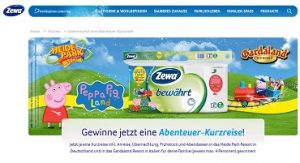 Zewa Code eingeben und Kurz-Reise gewinnen, Zewa Gewinnspiel