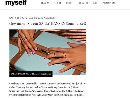 Sally Hansen Nagellack Gewinnspiel, myself Gewinnspiel