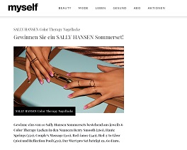 Sally Hansen Nagellack Gewinnspiel, myself Gewinnspiel
