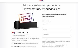 sky Soundbox Gewinnspiel, sky Gewinnspiel