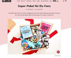 Ben Jerrys Birthday Box Gewinnspiel, Glamour Gewinnspiel