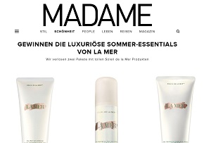 Soleil de la Mer Beauty-Paket Gewinnspiel, Madame Gewinnspiel