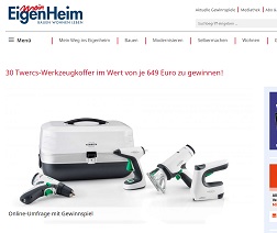 Twercs Werkzeugkoffer Gewinnspiel, Mein EigenHeim Gewinnspiel