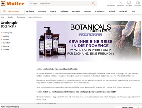 Provence Reise Gewinnspiel, Müller Gewinnspiel