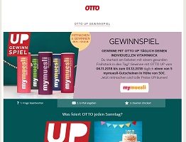 Otto Up Gewinnspiel, Otto Gewinnspiel