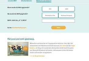 Fiat 500e Gewinnspiel, WGV Gewinnspiel