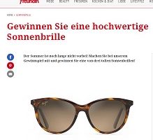 Maui Jim Sonnenbrille Gewinnspiel, freundin Gewinnspiel