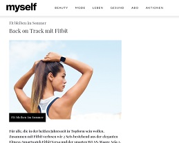 Fitbit Smartwatch Gewinnspiel, myself Gewinnspiel