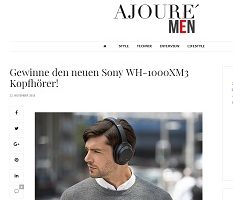 Sony Kopfhörer Gewinnsppiel, Ajoure Men