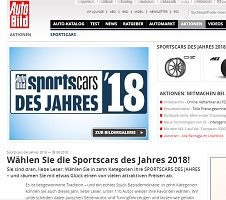 Sportscars des Jahres, AutoBild Gewinnspiel