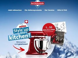 www.bad-reichenhaller.de/kitchenaid, Bad Reichenhaller Gewinnspiel