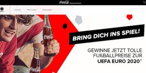 www.coca-cola-deutschland.de/euro2020, Coca Cola Aktionscode Gewinnspiel, Coca Cola Gewinnspiel