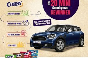 www.corny.de, Corny Code eingeben, Corny Gewinnspiel