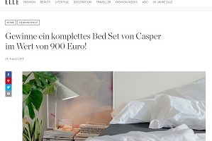 Casper Matratze Gewinnspiel, Elle Gewinnspiel