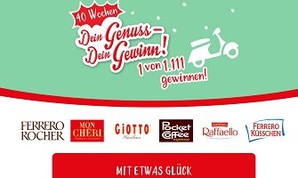 Ferrero Kassenbon Gewinnspiel