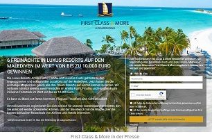 Malediven Urlaub Gewinnspiel, First Class and More Gewinnspiel
