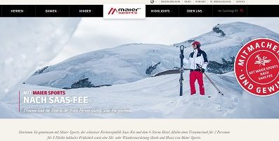 Saas-Fee Winterurlaub Gewinnspiel, Maier Sports Gewinnspiel