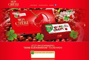 Mon Cheri Glücks Kirsche, Mon Cheri Code eingeben, Mon Cheri Gewinnspiel