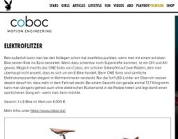 Coboc E-Bike Gewinnspiel, Playboy Gewinnspiel