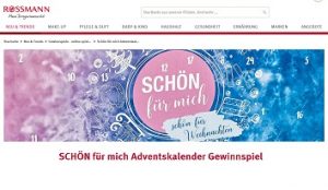 Schön für mich Adventskalender Gewinnspiel,Rossmann Gewinnspiel