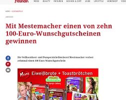 Wunschgutschein Gewinnspiel, freundin Gewinnspiel