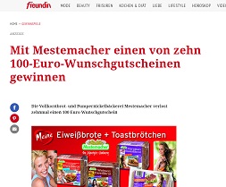 Wunschgutschein Gewinnspiel, freundin Gewinnspiel