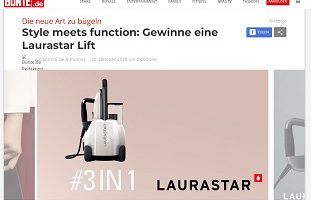 Laurastar Dampfbügelstation Gewinnspiel, Bunte Gewinnspiel