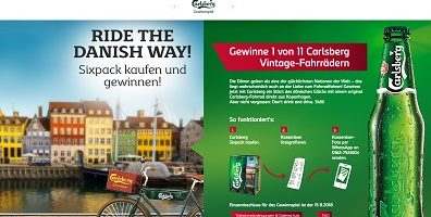 Carlsberg Kassenbon senden Gewinnspiel, Carlsberg Gewinnspiel