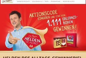 diebesten.de/helden-des-alltags, Die Besten Code eingeben, Ferrero Die Besten Gewinnspiel