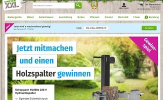 Scheppach Hydraulik-Spalter Gewinnspiel, GartenXXL Gewinnspiel