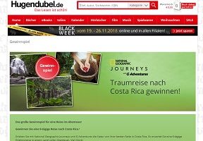 Costa Rica Reise Gewinnspiel, Hugendubel Gewinnspiel