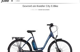 Kreidler E-Bike Gewinnspiel, Jolie Gewinnspiel