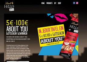 Lindt Hello Code eingeben, Lindt Hello Gewinnspiel