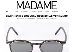 Lunor Brille Gewinnspiel, Madame Gewinnspiel