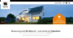 WeberHaus Gewinnspiel, Musterring Gewinnspiel