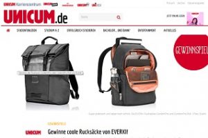 Everki Rucksack Gewinnspiel, Unicum Gewinnspiel