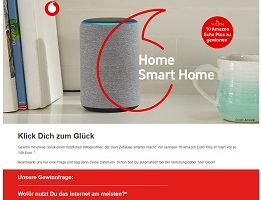Amazon Echo Plus Gewinnspiel, Vodafone Gewinnspiel