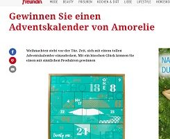 Amorelie Adventskalender Gewinnspiel, freundin Gewinnspiel