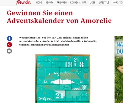 Amorelie Adventskalender Gewinnspiel, freundin Gewinnspiel