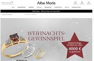 Alba Moda Weihnachts-Gewinnspiel, Alba Moda Gewinnspiel