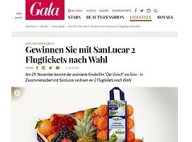 Flugtickets nach Wahl Gewinnspiel, Gala Gewinnspiel
