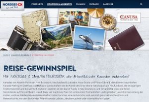 Kanada Reise Gewinnspiel, Nordsee Gewinnspiel