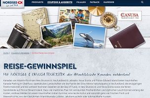 Kanada Reise Gewinnspiel, Nordsee Gewinnspiel