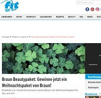 Braun Beauty-Paket Gewinnspiel, fit for fun Gewinnspiel