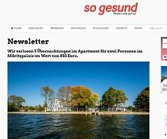 Müritz Urlaub Gewinnspiel, so gesund Gewinnspiel