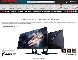 Aorus LED Monitor Gewinnspiel, Alternate Gewinnspiel