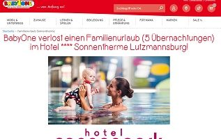Familien-Urlaub Österreich Gewinnspiel, BabyOne Gewinnspiel