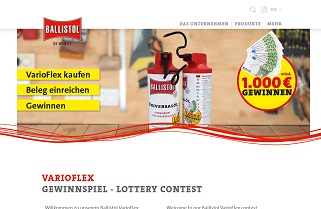 Ballistol Kassenbon Gewinnspiel, Ballistol Gewinnspiel